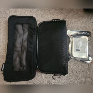 Away Scuff Eraser, Away Mesh Pouch, and Monos Pouch